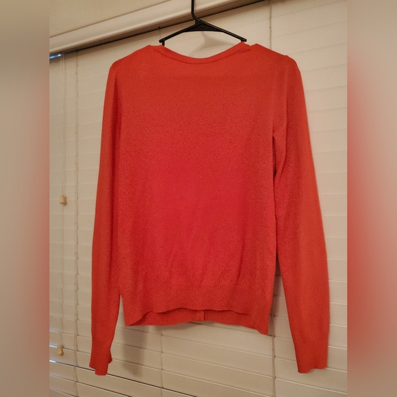 Neon Salmon Cardigan - M - Picture 3 of 3